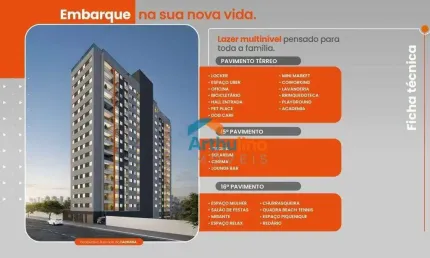 Apartamento para venda em vila carmosina de 37.00m² com 2 quartos