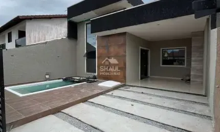 Casa para venda em pontal do paraná de 98.00m² com 3 quartos, 1 suite e 2 garagens