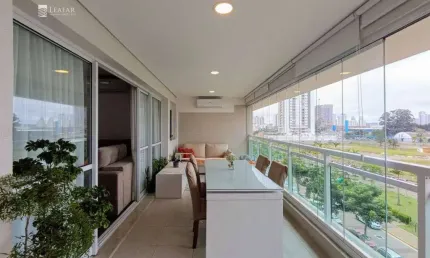 Apartamento para venda em vila mogilar de 125.00m² com 3 quartos, 3 suites e 2 garagens