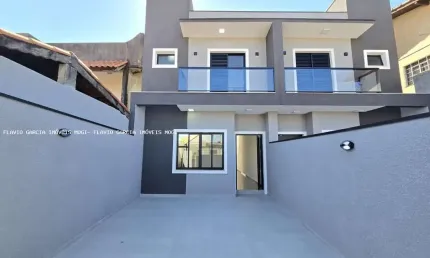 Sobrado para venda em mogi moderno de 125.00m² com 3 quartos, 1 suite e 2 garagens