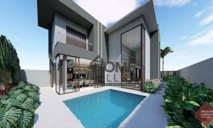 Casa de condomínio para venda em residencial bosque da mata de 224.00m² com 3 quartos, 3 suites e 4 garagens