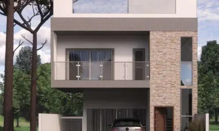 Sobrado para venda em umbará de 185.00m² com 3 quartos, 1 suite e 2 garagens