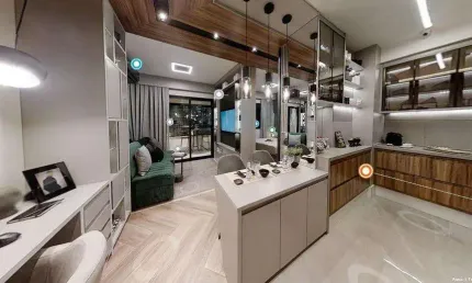 Flat para venda em centro de 46.00m² com 1 quarto, 1 suite e 1 garagem