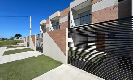 Sobrado para venda em guaratuba de 96.00m² com 3 quartos, 1 suite e 1 garagem