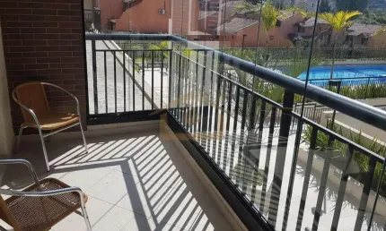 Apartamento para alugar em granja viana de 57.00m² com 2 quartos, 1 suite e 1 garagem