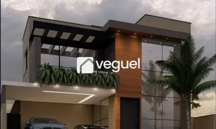 Casa de condomínio para venda em loteamento terras de florença de 261.00m² com 4 quartos, 4 suites e 4 garagens