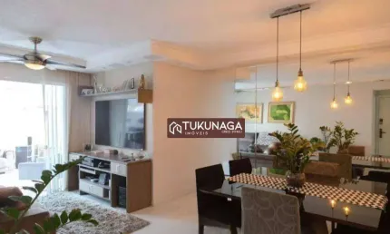 Apartamento para venda em vila galvão de 190.00m² com 3 quartos, 1 suite e 3 garagens