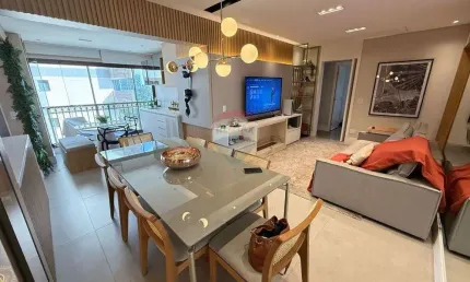 Apartamento para venda em dezoito do forte empresarial/alphaville. de 105.00m² com 3 quartos, 3 suites e 2 garagens