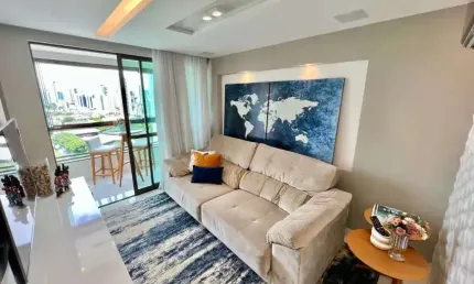 Apartamento para venda em boa viagem de 72.00m² com 3 quartos, 1 suite e 1 garagem