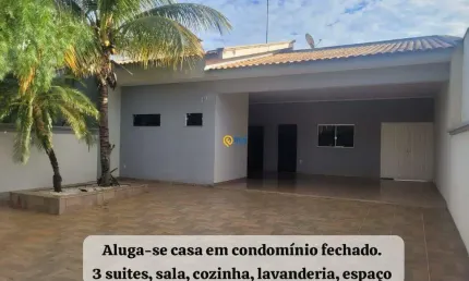 Casa de condomínio para alugar em residencial veneza de 150.00m² com 3 quartos, 3 suites e 4 garagens