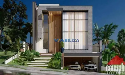 Sobrado para venda em residencial real park de 294.00m² com 4 quartos, 4 suites e 2 garagens