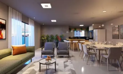 Apartamento para venda em novo mundo de 45.00m² com 2 quartos e 1 garagem