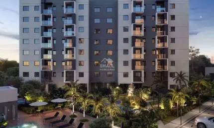 Apartamento para venda em hauer de 49.00m² com 2 quartos e 1 garagem