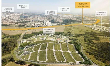 Terreno en condomínio para venda em condomínio vista campinas de 304.00m²