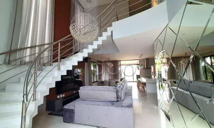 Casa de condomínio para alugar em loteamento residencial e comercial villa d'aquila de 297.00m² com 3 quartos, 3 suites e 2 garagens