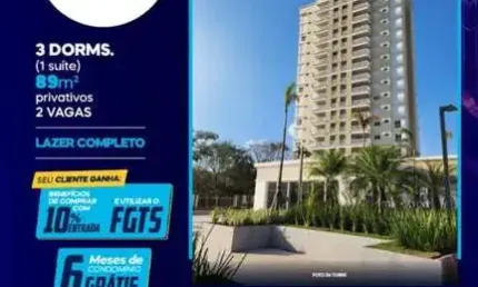 Apartamento para venda em cézar de souza de 89.00m² com 3 quartos, 1 suite e 2 garagens