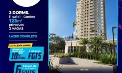 Apartamento para venda em cézar de souza de 123.00m² com 3 quartos, 1 suite e 2 garagens