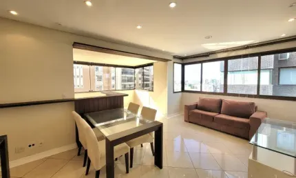 Apto semi mobiliado 2 dorm. 1 suíte 2 vagas na Bela Vista