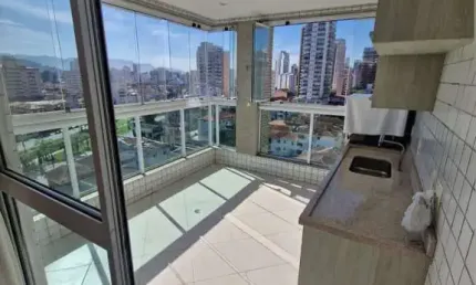 Apartamento com 3 quartos à venda na rua ceará, pompéia, santos, 123 m2 por r$ 1.120.000