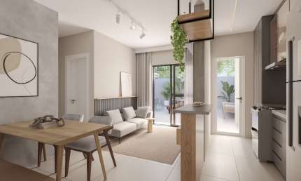 Apartamento na Planta, 02 e 03 dormitórios com suíte.