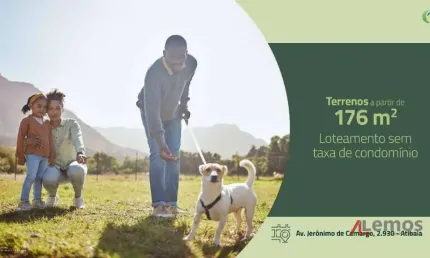 Terreno à venda, 176 m² à partir de R$199.226,72 (à vista) no Central Ville em Atibaia/SP - TE2351