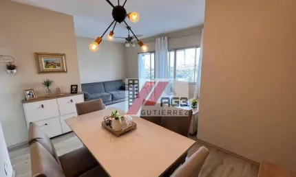 Apartamento reformado em andar alto com 3 dormitórios, varanda, vaga livre e lazer no bairro do limão