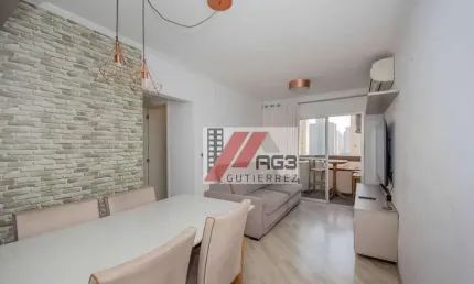 Apartamento mobiliado de 3 dormitórios, suíte, varanda, ar-condicionado, duas vagas, depósito e lazer nas perdizes