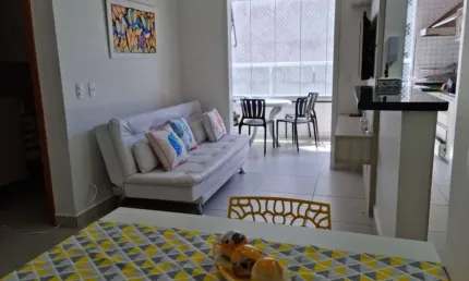 Apartamento mobiliado, 2 dormitórios, novinho. toninhas.