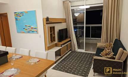 Apartamento de 2 Dormitórios, sendo 1 suíte, Toninhas 3o. andar. Elevador/ Piscina