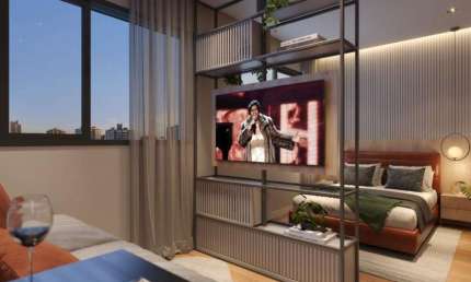 Studio no Lançamento Aretha com 1 dormitório à venda, 25 m² por R$ 299.000 - Rebouças - Curitiba/PR