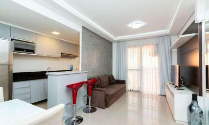 Apartamento 100% mobiliado na rua Guararapes 1 quarto para alugar, 47 m² por R$ 3.200/mês - Água Verde - Curitiba/PR
