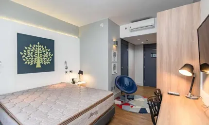 Apartamento com 1 dormitório à venda, 24 m² por r$ 415.000,00 - batel - curitiba/pr