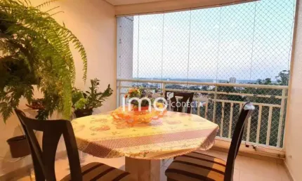 Apto no 17º no Terraços da Serra -104m² - Jd do Trevo, 3 Quartos sendo 1 Suíte, Varada Gourmet, 2 Vagas, todo planejado !