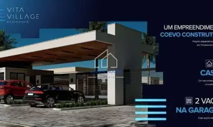 Casa à venda, condomínio vita village, com três dormitórios sendo uma suíte e garagem  para dois ca
