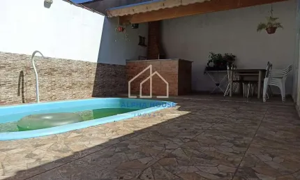 Casa para venda , Residencial Laerte Assunção em Moreira César, com dois dormitórios e área de gour