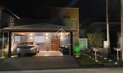 Casa à venda, condomínio campos do conde ii, tremembé, com quatro dormitórios sendo uma suíte. casa