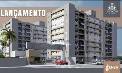 Lançamento apartamento à venda, próximo do parque da cidade, com dois dormitórios sendo uma suíte.