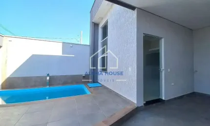 Casa com piscina e 3 dormitórios sendo 1suíte à venda, loteamento residencial e comercial flamboyan