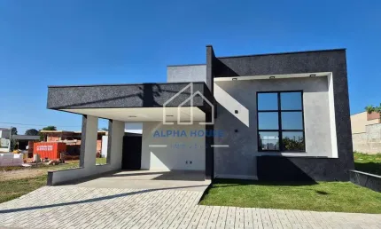 Casa à venda, Condomínio Pérola do Vale, Tremembé, com três dormitórios sendo uma suíte e área gour