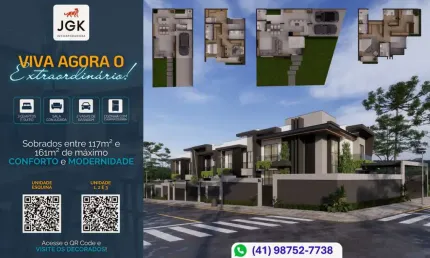 Sobrados Luxuosos a Poucos Passos da Igreja Matriz – Acabamento Premium e Fachada Moderna! Localiza
