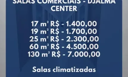 Alugo Salas Comerciais na Av Djalma Batista - Tamanhos variados.