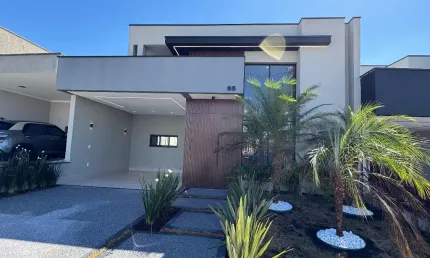 Linda casa com 3 quartos e piscina no condominio mantova em indaiatuba sp