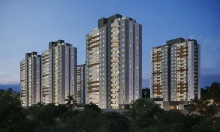 Apartamentos Londres 69m² à 74m² privativos  com 2 Vagas de Garagem