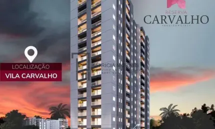 Reserva Carvalho: apto 39 m2, 1 suíte, 1 vaga, no melhor da Vila Carvalho