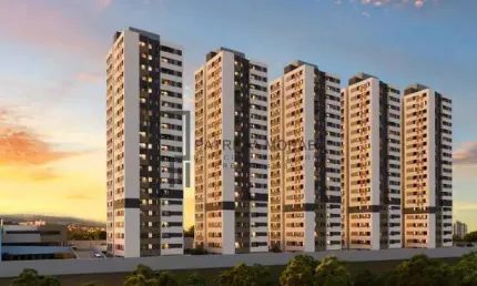 Parque Lobato, plantas de 48 m² com 2 dormit. na região da Zona Oeste