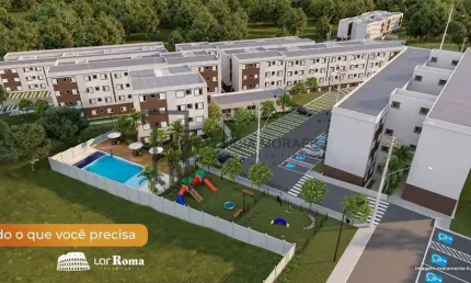 Lar roma: seu apê de 44,22m² até 50,54m² , 2 dormit. no piazza di roma