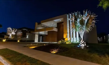 Casa térrea mobiliada luxo, 467,28m² com 4 suítes no saint patrick