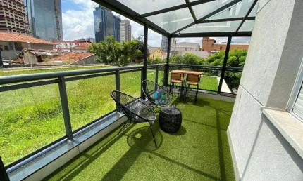 Apartamento Garden com 1 dormitório para alugar, 77 m² por R$ 8.049,95/mês - Chácara Santo Antônio - São Paulo/SP