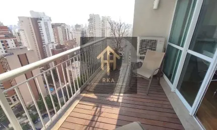 Apartamento Duplex com 1 dormitório para alugar, 104 m² por R$ 14.231/mês - Moema - São Paulo/SP