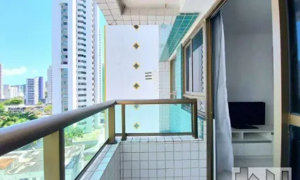 Flat com 1 dormitório para alugar, 65 m² por r$ 3.000/mês - boa viagem - recife/pe